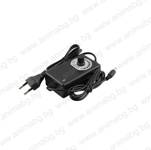 Адаптер с регулируемо напрежение, 3V-12V, 2A, 24W