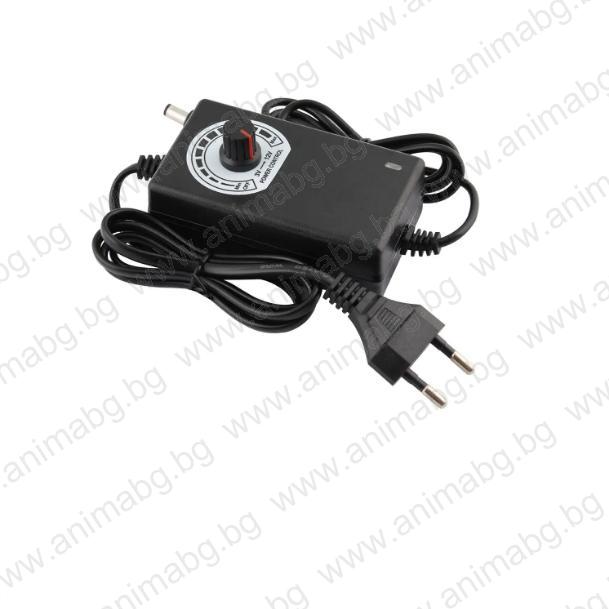 Адаптер с регулируемо напрежение, 3V-12V, 2A, 24W