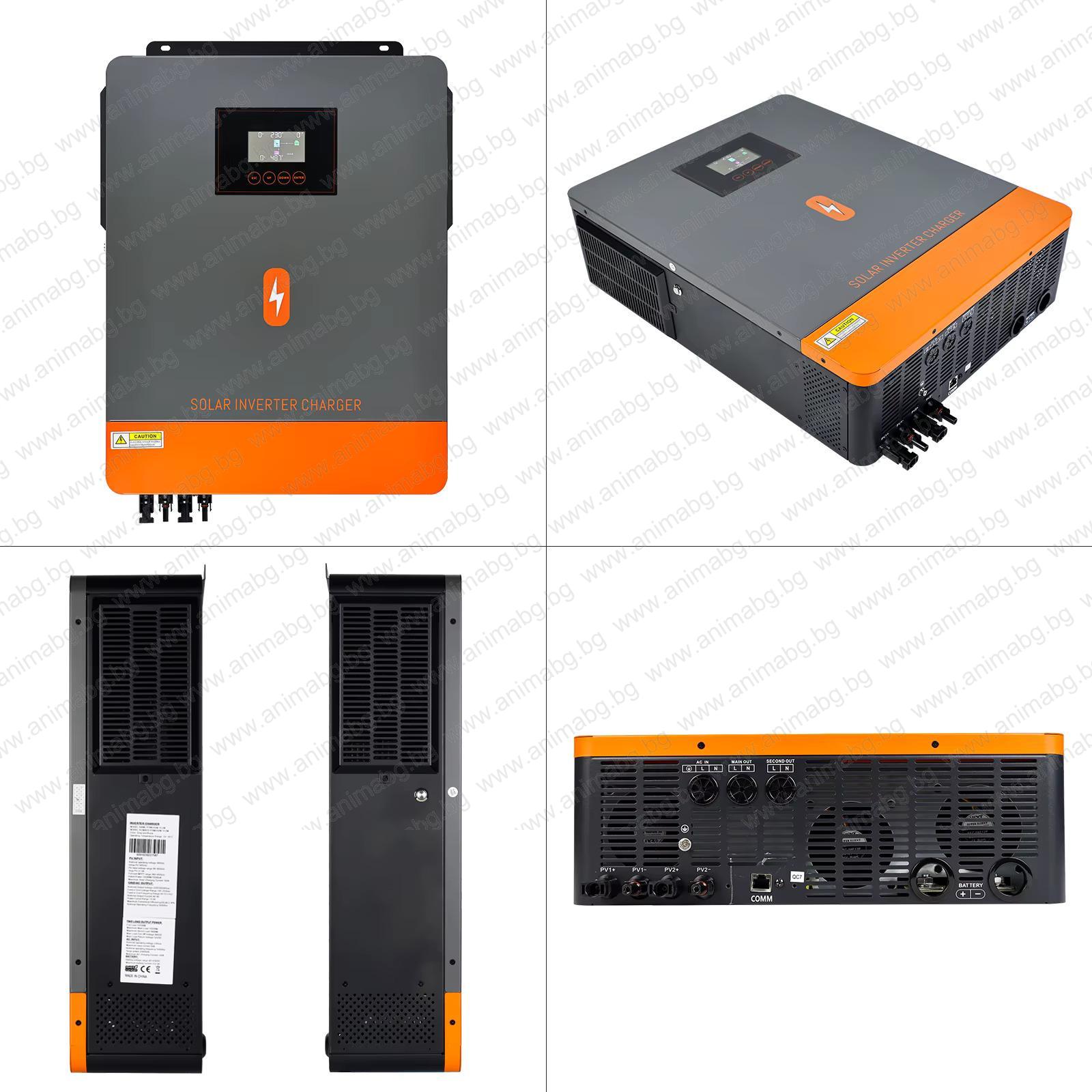 Хибриден соларен инвертор PowMr 10.2 KW с WiFi